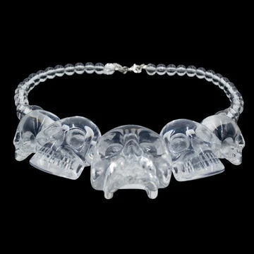 Kreepsville666 Skull Collection Necklace Crystal Clear 3 Kreepsville666 Skull Collection Necklace Crystal Clear