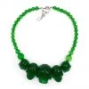 Kreepsville666 Skull Collection Necklace Green Glitter 2 Kreepsville666 Skull Collection Necklace Green Glitter