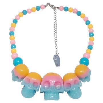 Kreepsville666 Skull Collection Necklace Rainbow 1 Kreepsville666 Skull Collection Necklace Rainbow