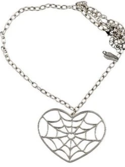 Kreepsville666 Web Heart Necklace KREEPSVILLE 666