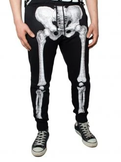 Kreepsville666 Skeleton White Bone Jogger Pant