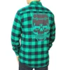 Kreepsville666 Franken Monster Green Flannel Shirt KREEPSVILLE 666