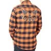 Kreepsville666 KREEPSVILLE 666 Trick Or Treat Pumpkin Orange Flannel Shirt 2 Kreepsville666 KREEPSVILLE 666 Trick Or Treat Pumpkin Orange Flannel Shirt