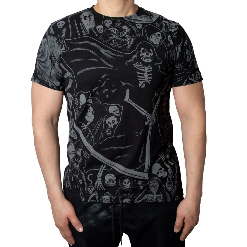 Kreepsville666 Grim Reaper Grey Jumbo T-Shirt 3 Kreepsville666 Grim Reaper Grey Jumbo T-Shirt
