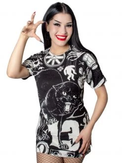 Kreepsville666 KREEPSVILLE 666 Superstitions Cat Jumbo T-Shirt 4 Kreepsville666 KREEPSVILLE 666 Superstitions Cat Jumbo T-Shirt