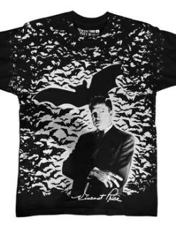 Kreepsville666 Vincent Price Bat Attack T-Shirt