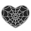 Kreepsville666 Spiderweb Heart Silver Patch KREEPSVILLE 666 3 Kreepsville666 Spiderweb Heart Silver Patch KREEPSVILLE 666