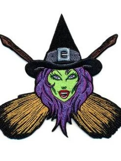 Kreepsville666 KREEPSVILLE 666 Witch Cross Brooms Patch
