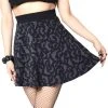 Kreepsville666 KREEPSVILLE 666 Bat Repeat Skater Skirt