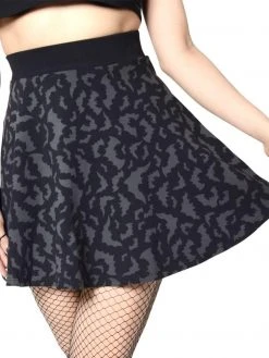 Kreepsville666 KREEPSVILLE 666 Bat Repeat Skater Skirt