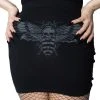 Kreepsville666 KREEPSVILLE 666 Death Moth Mini Skirt Grey 2 Kreepsville666 KREEPSVILLE 666 Death Moth Mini Skirt Grey