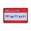 RETROGRADE SUPPLY CO Trying My Best Embroidered Patch 3 RETROGRADE SUPPLY CO Trying My Best Embroidered Patch