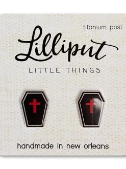 Lilliput Little Things Spooky Coffin Earrings