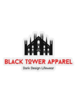 Black Tower Apparel Kiss-Cut Stickers