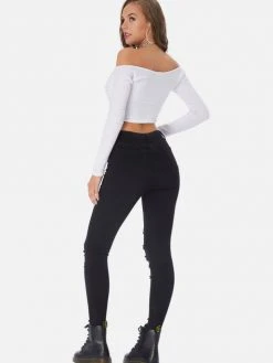 Black Tower Apparel Distressed Skinny Black Jeans 14 Black Tower Apparel Distressed Skinny Black Jeans