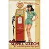 Retro-a-go-go! Bettie Page Service Station Print 2 Retro-a-go-go! Bettie Page Service Station Print