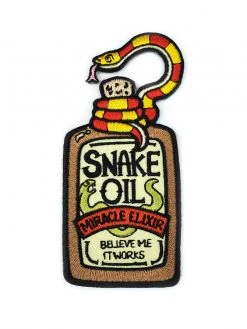 Kolorspun Pins Snake Oil Patch - Iron On Patch