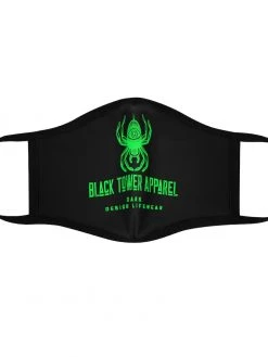 Black Tower Apparel Fitted Polyester Face Mask