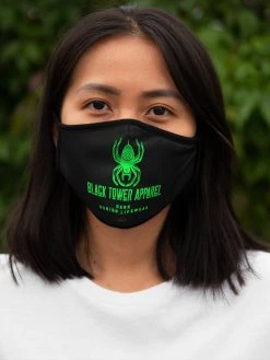 Black Tower Apparel Fitted Polyester Face Mask 11 Black Tower Apparel Fitted Polyester Face Mask
