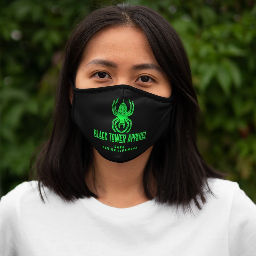 Black Tower Apparel Fitted Polyester Face Mask 6 Black Tower Apparel Fitted Polyester Face Mask