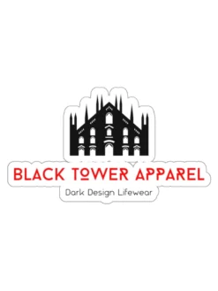 Black Tower Apparel Kiss-Cut Stickers