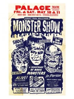 Retro-a-go-go! Hollywood Monster Show Poster