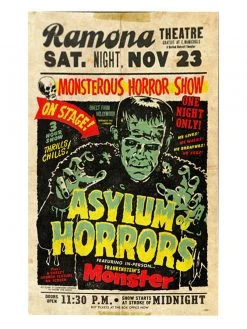 Retro-a-go-go! Asylum Of Horrors Poster