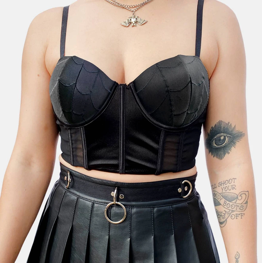 Forest Ink Black Widow Corset Top 3 Forest Ink Black Widow Corset Top