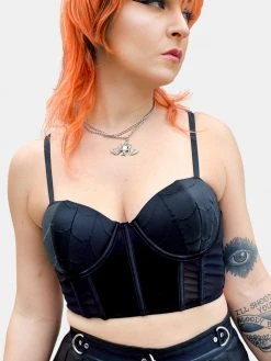 Forest Ink Black Widow Corset Top